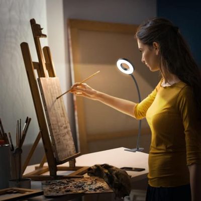 lampe de bureau LED flexible Led col de cygne artiste peintre