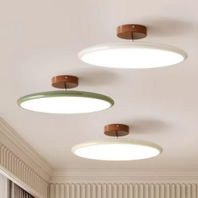 3 plafonniers vert beige blanc les trois avec socle marron  nordique minimaliste moderne