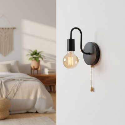 Applique murale chambre noire chambre bohème chaleureuse