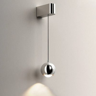 Applique murale chromée ajustable design italien