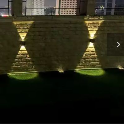 Applique murale exterieur double flux étanche mur briques terrasse