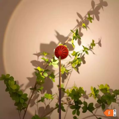 lampadaire salon design éclairage sunset