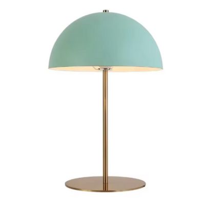 Lampe champignon vert sauge pied cuivre