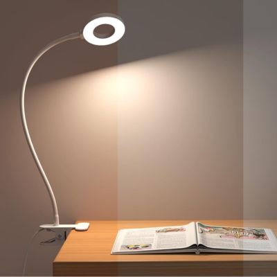 Lampe de bureau LED blanche USB flexible 3 modes de lumière 10 variations