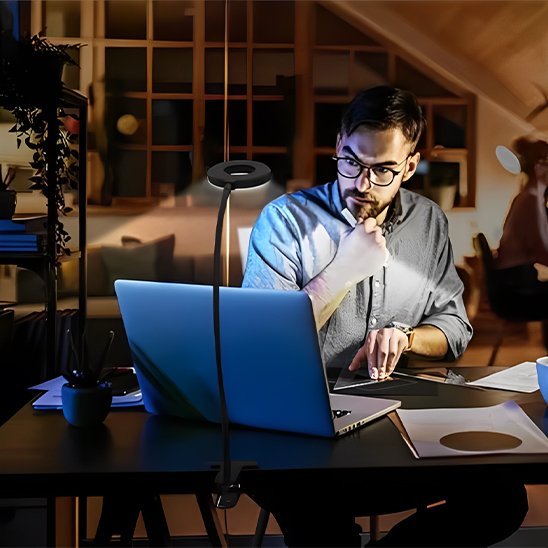 lampe de bureau LED USB 3 modes de lumières et variations