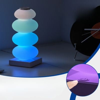 Lampe de chevet LED multicolore un-arc-en-ciel au bout des doigts pour colorer vos soirées