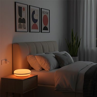 lampe de chevet led en forme de donut éclairage doux avec télécommande style moderne s'adaptant à tous les goûts 