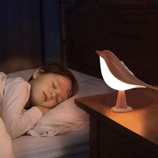 lampe de chevet tactile led dimmable rechargeable magnifique oiseau rassurant et apaisant pour des nuits de rêves 