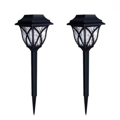 Lumière extérieur solaire design lampadaire miniature lot de deux