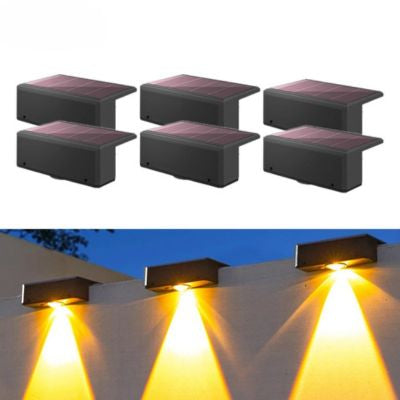 Luminaire extérieur six lampes solaires lumière chaudei