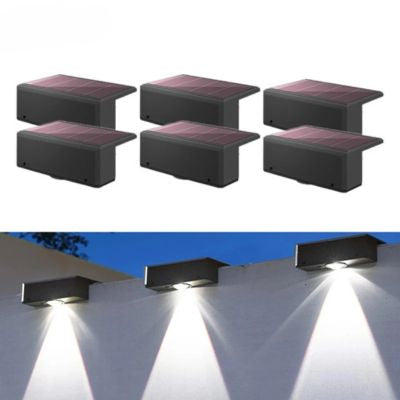 Luminaire extérieur six lampes solaires lumière froide