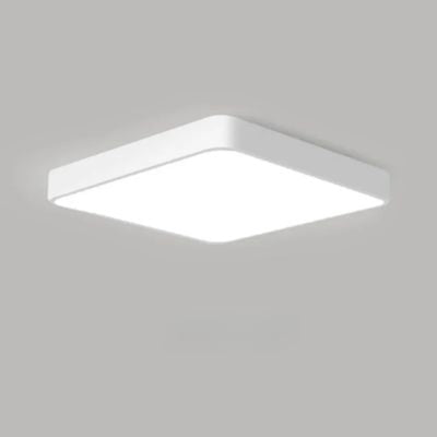Plafonnier blanc carré extra fin LED