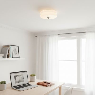 Plafonnier cuisine blanc verre dans petit bureau inspirant tout blanc 