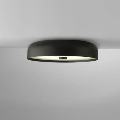 Plafonnier noir minimaliste design italien